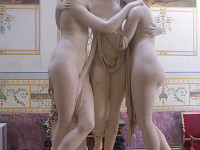 The Three Graces (1813-16) by Antonio Canova, State Hermitage Museum, St. Petersburg, Russia.